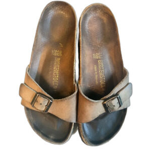 Birkenstock Brown Leather Sandals Euro 38
